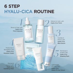 SKIN1004 Centella Hyalu-Cica Water-Fit Sun Serum UV, Korean Sunscreen SPF 50, Centella Sunscreen, Travel Essentials, Sunscreen with Hyaluronic Acid, No White Cast, Korean Skin Care, 1.69 fl.oz / 50ml