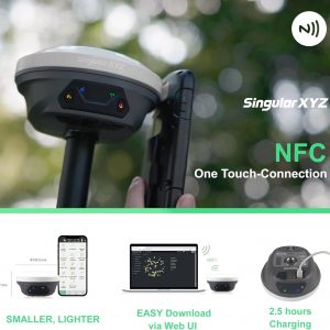 E1 GNSS GPS RTK Base Station Land Surveying Equipment Total Station GNSS Receiver High Accuracy Static Surveying, Coodinates Collection, Point Surveying