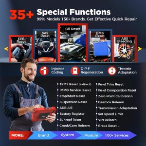 Launch X431 CRP919XBT 2026 Herramienta de escaneo bidireccional con código ECU, CANFD y DoIP, escáner de diagnóstico de coche de sistema completo inalámbrico, Autenticación automática FCA, guiado por