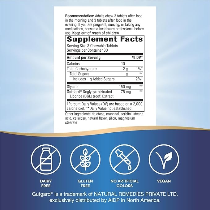 🌿 DGL Nature’s Way® (Regaliz desglicirrizado) – 100 tabletas 💚 Alivio digestivo natural para proteger y calmar el estómago de forma efectiva