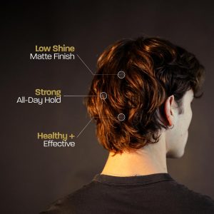 BASED Hair Clay for Men, Premium Hair Clay with Strong Hold, Texturizing Finish, & Low Shine, Hair Styling for Medium, Thick, Straight, or Wavy Hair, Santal Sandalwood Fragrance (3oz Pack of 1)