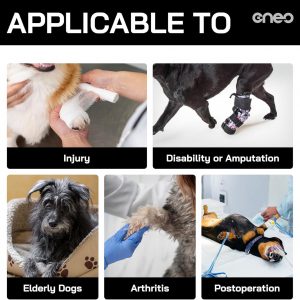 Arnés de elevación Cneo para perros, cabestrillo para perros medianos y grandes, arnés ajustable para perros para patas traseras, arnés para mascotas con diseño cómodo y acolchado para perros ancianos