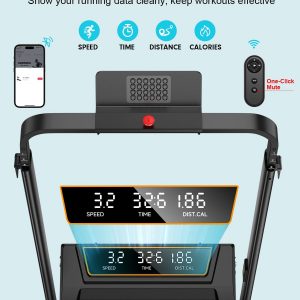 Walking Pad with 12% Incline/Adjustable Height, Upgraded 3.5HP Walking Pad with Handle Bar, 4 in 1 Foldable Under Desk Treadmill, Electric Portable Treadmills for Home 350LBS, LED Display