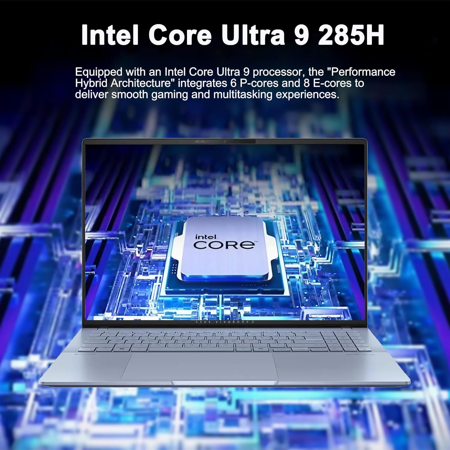 ASUS Vivobook S16 AI PC Laptop 16" 2.8k OLED 120Hz (600nits HDR, 100% DCI-P3) Intel 16-core Ultra 9 285H 32GB DDR5 1TB SSD Backlit for Creator Business Professional Work Win11Pro ICP Hub