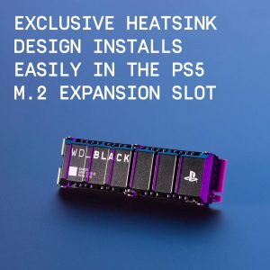 WD_BLACK 1TB SN850P NVMe M.2 SSD Officially Licensed Storage Expansion for PS5 Consoles, up to 7,300MB/s, with heatsink - WDBBYV0010BNC-WRSN