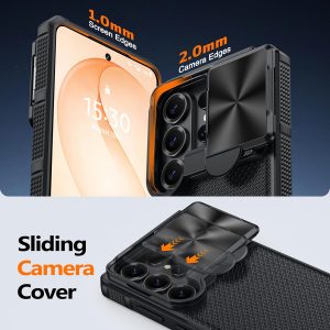 Funda magnética para Samsung Galaxy S26 Ultra, [funda deslizante para cámara con soporte] [compatible con Magsafe] [protección de grado militar] a prueba de golpes para Galaxy S26 Ultra, color