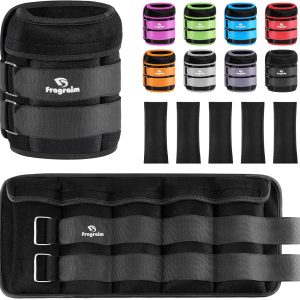 Adjustable Ankle Weights 1-3/4/5/6/8/10/12/15/20 LBS Pair with Removable Weight for Jogging, Gymnastics, Aerobics, Physical Therapy