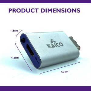 Kaico Gamecube HDMI Adapter Lead for The Nintendo Gamecube Running GCVideo Software. Supports 2X Line-Doubling and Includes Remote Control. A Simple Plug & Play Gamecube Adapter Solution