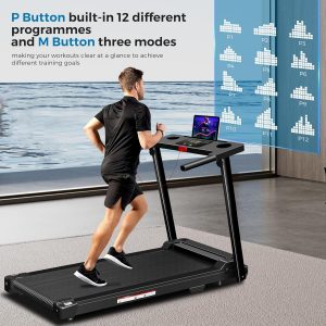 Treadmill with Handles, 2026 Upgraded Small Treadmills Home, Portable Electric Treadmills for Home 300 lbs Capacity,Walking Pad Treadmill,Lightweight Foldable Walking Pad,LED Display