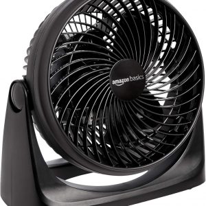 Amazon Basics Ventilador circulador de aire, ventilador de escritorio para dormitorio, hogar y oficina, con cabezal de inclinación de 90 grados, 3 ajustes de velocidad, ligero (3 libras), 35 vatios