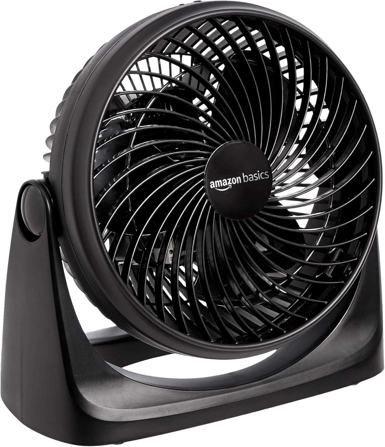 Amazon Basics Ventilador circulador de aire, ventilador de escritorio para dormitorio, hogar y oficina, con cabezal de inclinación de 90 grados, 3 ajustes de velocidad, ligero (3 libras), 35 vatios