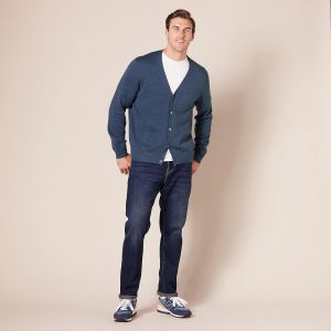 Amazon Essentials - Suéter tipo cárdigan de algodón para hombre
