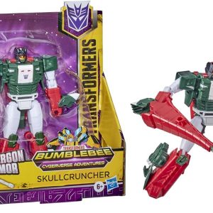 Transformers Bumblebee Cyberverse Adventures Ultra Class Skullcruncher Action Figure - Combines with Energon Armor to Power Up, for Kids Ages 6 and Up, 6.75-inch, Red