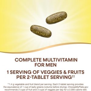 🌿 Alive!® Garden Goodness™ Multivitamínico para Hombres (Multivitamínico con mezcla de frutas y verduras · Energía, defensas y nutrición completa) ⭐ Multivitamínico avanzado con el equivalente a una porción de frutas y verduras, diseñado especialmente para apoyar la salud masculina.