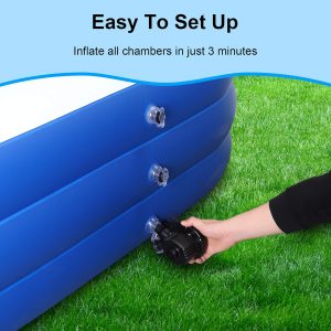 Piscina inflable para niños y adultos, 120 x 72 x 22 pulgadas, piscina familiar gruesa de gran tamaño para niños pequeños, al aire libre, jardín, patio trasero, fiesta acuática de verano