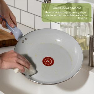 T-fal Refresh Ceramic, juego de utensilios de cocina antiadherentes de cerámica, 20 piezas, apto para horno 350F, juego de cocina con bandeja para huevos, sartenes, cacerolas, plancha, horno holandés,
