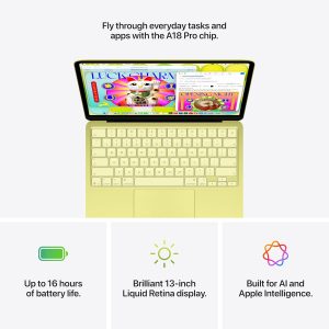 Apple 2026 MacBook Neo 13-inch Laptop with A18 Pro chip: Built for AI and Apple Intelligence, Liquid Retina Display, 8GB Unified Memory, 256GB SSD Storage, 1080p FaceTime HD Camera; Citrus