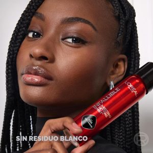 L'Oreal Paris Infalible aerosol fijador de 3 segundos, aerosol de niebla microfina para hasta 36 horas de duración, transparente, 1.76 oz