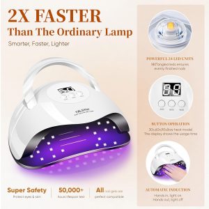 Nail Polish Kit with UV Light 25 Colors Gel Polish Starter Kit