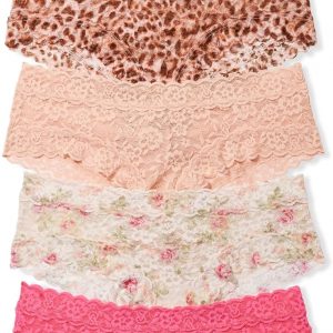 Victoria's Secret Women's Lace Cheeky Underwear, Minimal Coverage Panties for Women, Multi Pack (XS-XXL)