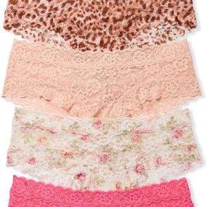 Victoria's Secret Women's Lace Cheeky Underwear, Minimal Coverage Panties for Women, Multi Pack (XS-XXL)