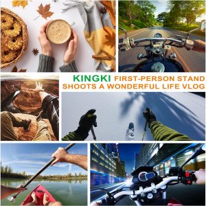 KINGKI Mobile Phone Chest Strap Harness Mount Head Strap Holder Kit for POV/VLOG,Cell Phone Clip Compatible with iPhone,Samsung,GoPro Hero 12, 11,10, 9, 8, AKASO,DJI Osmo,and Action Cameras…