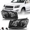 Par de conjunto de faros halógenos para Toyota Rav4 2009-2012 Plug & Play visibilidad nocturna mejorada para seguridad de conducción durante todo el año