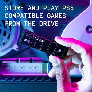 WD_BLACK 1TB SN850P NVMe M.2 SSD Officially Licensed Storage Expansion for PS5 Consoles, up to 7,300MB/s, with heatsink - WDBBYV0010BNC-WRSN