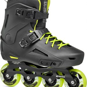 Rollerblade Lightning Men's Urban Inline Skate, Black and Lime
