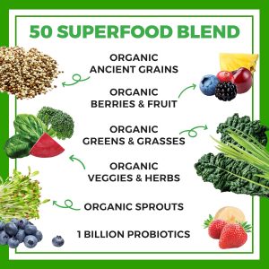 Superalimentos orgánicos Orgain, 2 sabores, 0.62 libras, 1 unidad
