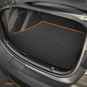 Forro y alfombrillas para maletero de automóvil para Mazda 3 Sedan (no para Hatchback): 2010 2011 2012 2013 protección de cobertura completa para todo tipo de clima, forro de piso de 1ª y 2ª fila+