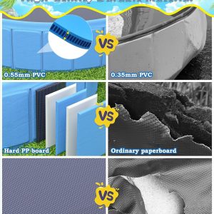 EPN Large Foldable Dog Pool – 0.55MM PVC 2-in-1 Portable Bathtub & Sprinkler for Dogs, Cats, Kids – Heavy Duty, Non-Slip, Summer Water Toy (79 in)