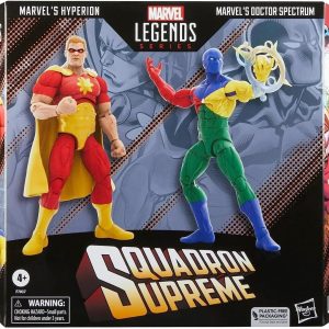 Marvel Squadron Supreme Legends Pack of 2 Marvel's Hyperion & Marvel's Doctor Spectrum 6-inch Action Figures