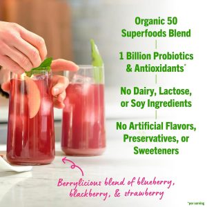 Superalimentos orgánicos Orgain, 2 sabores, 0.62 libras, 1 unidad