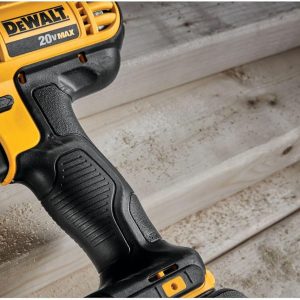 DEWALT 20V Max Cordless Drill Driver Set, 2 Speed, High Performance Motor, Includes 2 XR 1.3Ah Li-Ion Batteries, Charger and Contractor Bag (DCD771C2)