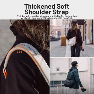 PGYTECH OneGo Rope Strap Camera Bag – Multifunctional Shoulder Bag for Urban Photographers. Compact Camera Bag Compatible with Sony/Canon/Nikon/Mirrorless Cameras, Mist
