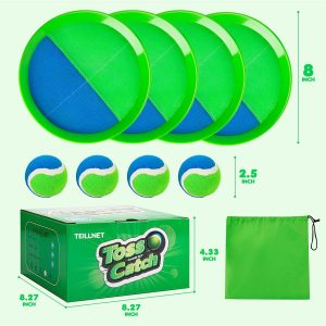 Toss and Catch Ball Set Upgraded - Kids Toys Beach Toys Baseball Games - Sturdy & Water-Resistant Great for Outdoor Pool Yard Games - Classic Gift for Boys Girls 3 4 5 6 7 8 9 10 11 12+ Years Old