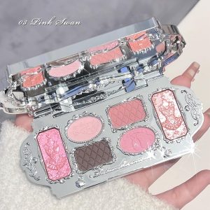 Flower Knows Feb-The Heartfelt Affair Kit,16 Pieces Makeup Gift Kit,Includes Make-up Palette,Lipgloss,Eyeshadow,Blush,Brow Pencil,Hand Mirror,Brush,Perfect Valentine,Make Up Gift for Women&Girls