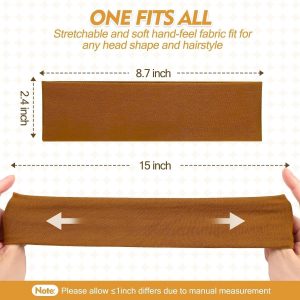 Headbands for Women Valentines Day Gifts for Her - 8 Pcs Head Bands Non Slip for Women's Hair Accessory Stretchy Fabric Headband for Workout Sport Yoga Running Christmas Birthday Gifts for Women