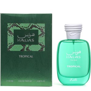 Rasasi Hawas Tropical Eau De Parfum Spray para hombre, 3.4 onzas