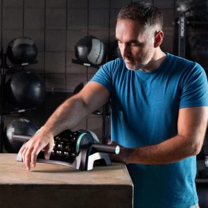 Chirp RPM Rolling Percussive Massager – Deep Tissue Muscle Massager and Back Roller with Hands-Free Base, Rechargeable Leg Massager Roller, 5-Speed Massage Roller Stick for Legs, Foot & Calf Massager