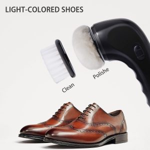 Electric Shoe Cleaner Brush, Electric Shoe Polisher Brush Shoe Shiner Dust Cleaner Portable USB Leather Cleaner Care Kit for Leather Shoes Sneaker