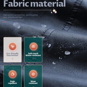 Boy's Faux Leather Jacket Windproof Warm Winter Coat Kids Bomber Outerwear Waterproof PU Motorcycle Jacket