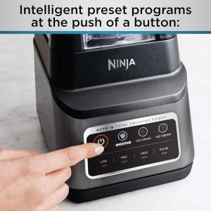 Ninja Professional Plus Blender | Max Power Smoothie Blender, Ice Cream Maker, Frozen Drink Mixer & Margarita Machine | 3 Auto IQ™ Presets, 1400 W, 72oz Total Crushing Pitcher | Dark Grey, BN701