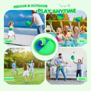 Toss and Catch Ball Set Upgraded - Kids Toys Beach Toys Baseball Games - Sturdy & Water-Resistant Great for Outdoor Pool Yard Games - Classic Gift for Boys Girls 3 4 5 6 7 8 9 10 11 12+ Years Old