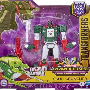 Transformers Bumblebee Cyberverse Adventures Ultra Class Skullcruncher Action Figure - Combines with Energon Armor to Power Up, for Kids Ages 6 and Up, 6.75-inch, Red