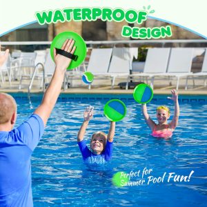 Toss and Catch Ball Set Upgraded - Kids Toys Beach Toys Baseball Games - Sturdy & Water-Resistant Great for Outdoor Pool Yard Games - Classic Gift for Boys Girls 3 4 5 6 7 8 9 10 11 12+ Years Old