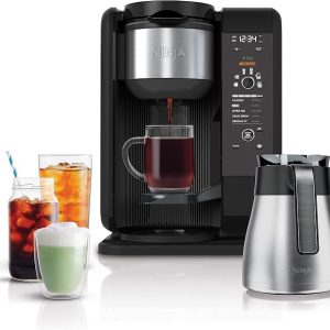 Shark Ninja CP307 Hot and Cold Brewed System W/Thermal Carafe Coffee Maker, Black
