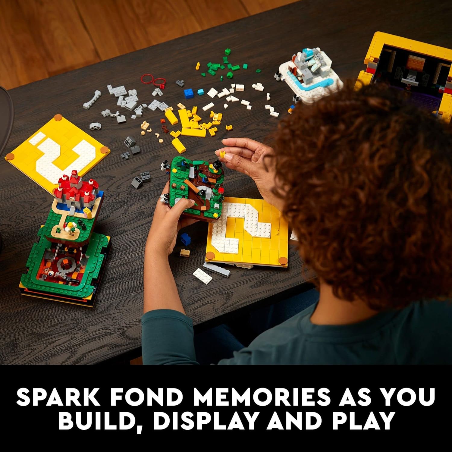 LEGO Super Mario 64 Question Mark Block Building Set - Video Game Model Set for Adult Fans, Ages 18+ - Includes 4 Microscale Game Levels W/ 10 Minifigures - 71395