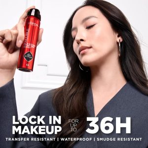 L'Oreal Paris Infalible aerosol fijador de 3 segundos, aerosol de niebla microfina para hasta 36 horas de duración, transparente, 1.76 oz